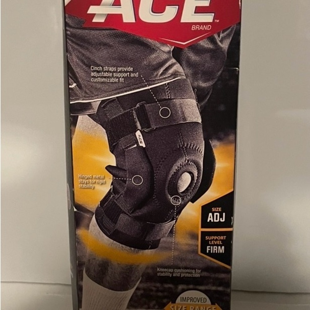 Black Adjustable Knee Support